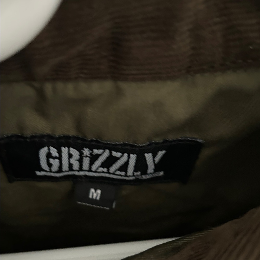 Men's Olive Green Jacket by Grizzly - Picture 3 of 4